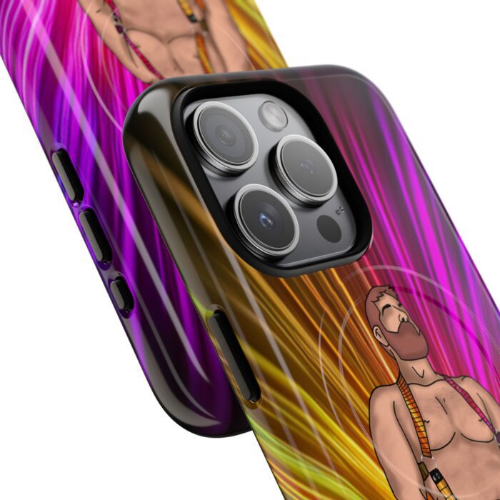 Tough Magnetic iPhone Cases - Neon Circuit - Image 5