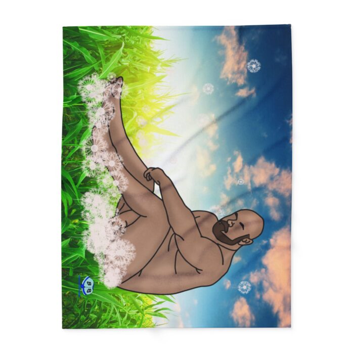 Arctic Fleece Blanket - Dandelions - Image 2
