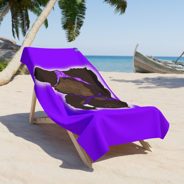 Beach Towel - Disco Bear - Image 2