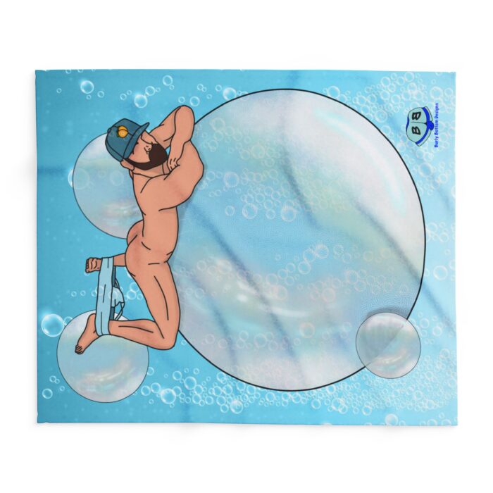 Arctic Fleece Blanket - Bubbles - Image 5