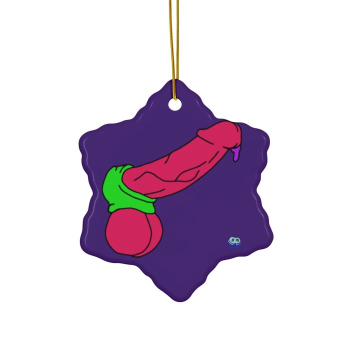 Ceramic Ornament - Cock and Ball Stretcher Pop Art - Image 4