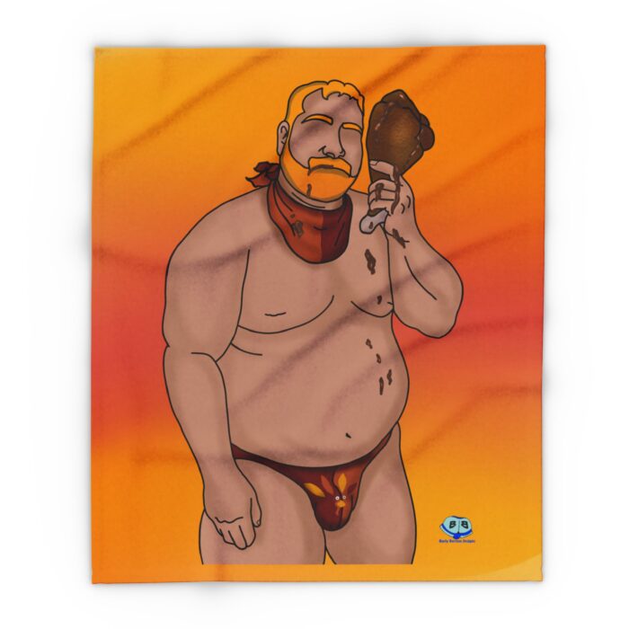 Arctic Fleece Blanket - Thankful - Image 5
