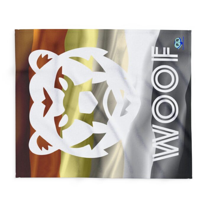 Arctic Fleece Blanket - Woof Geo-Bear - Image 6