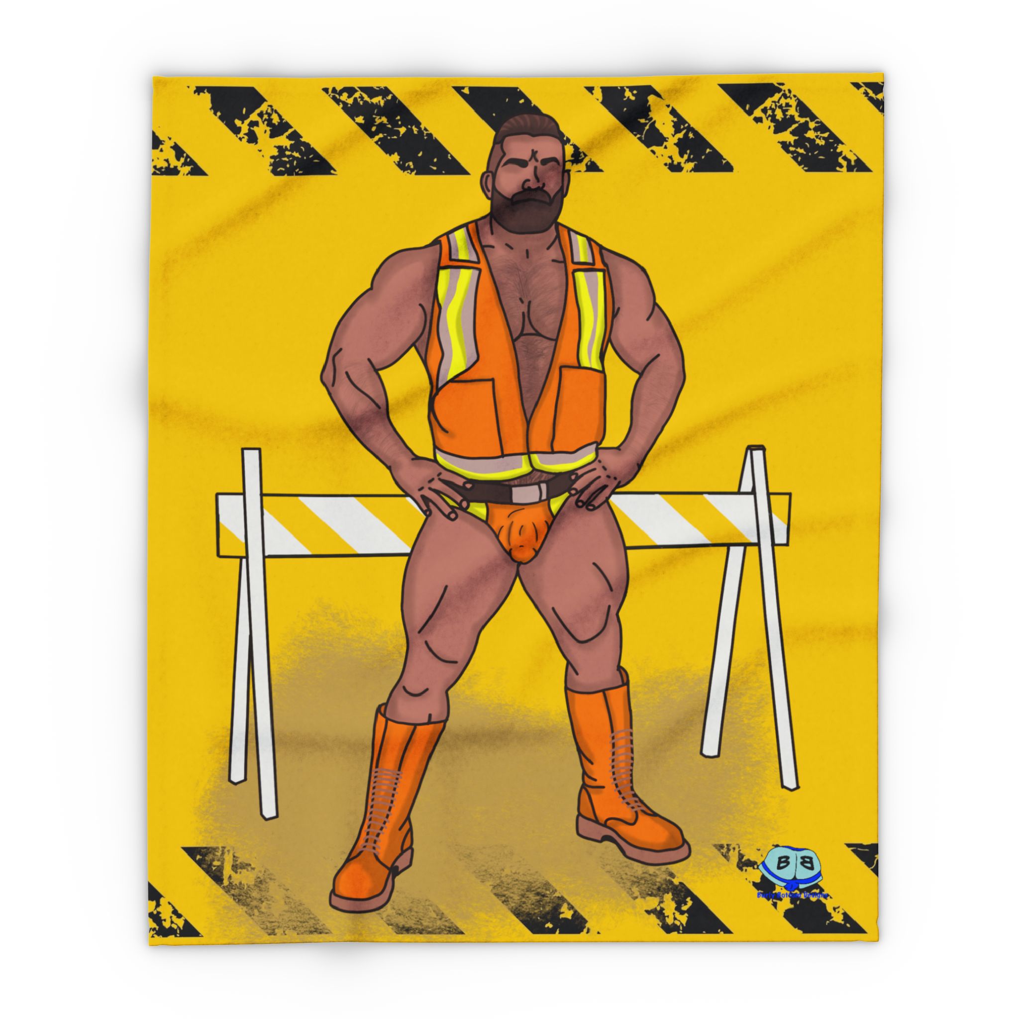 Arctic Fleece Blanket - Road Block - Image 5