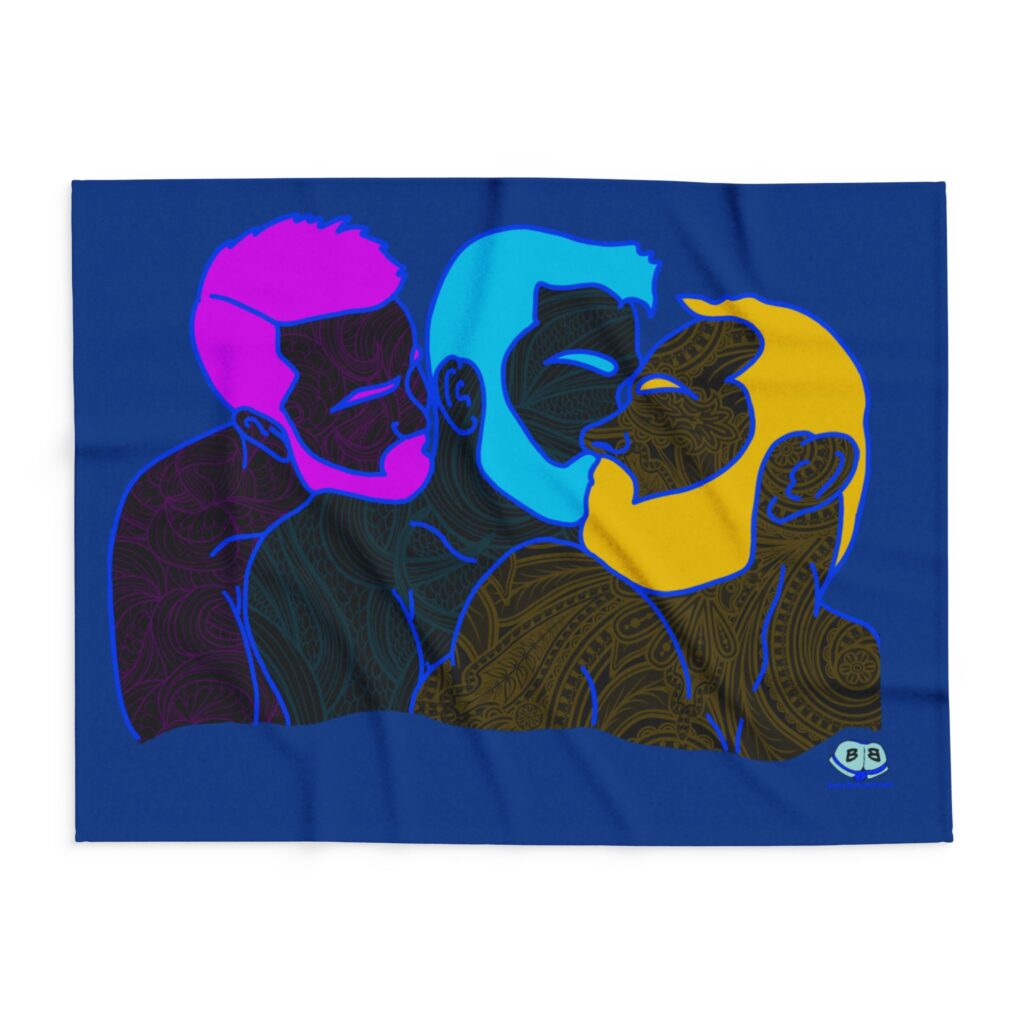 Arctic Fleece Blanket - Throuple Pop Art