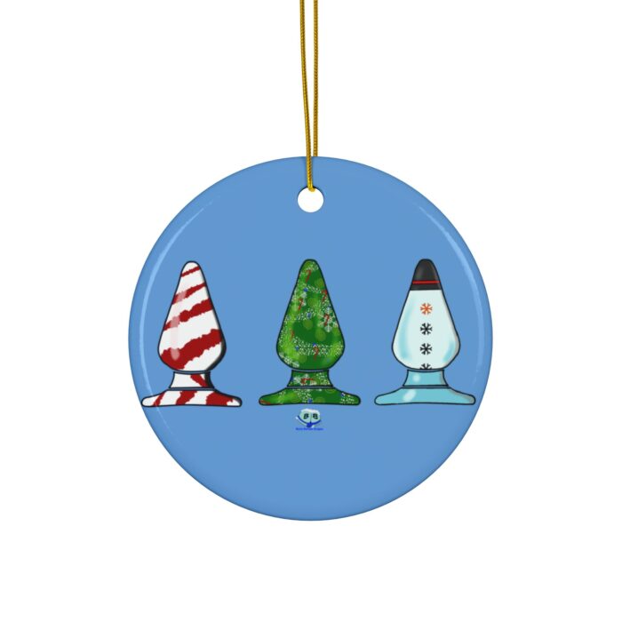 Ceramic Ornament - Holiday Butt Plugs