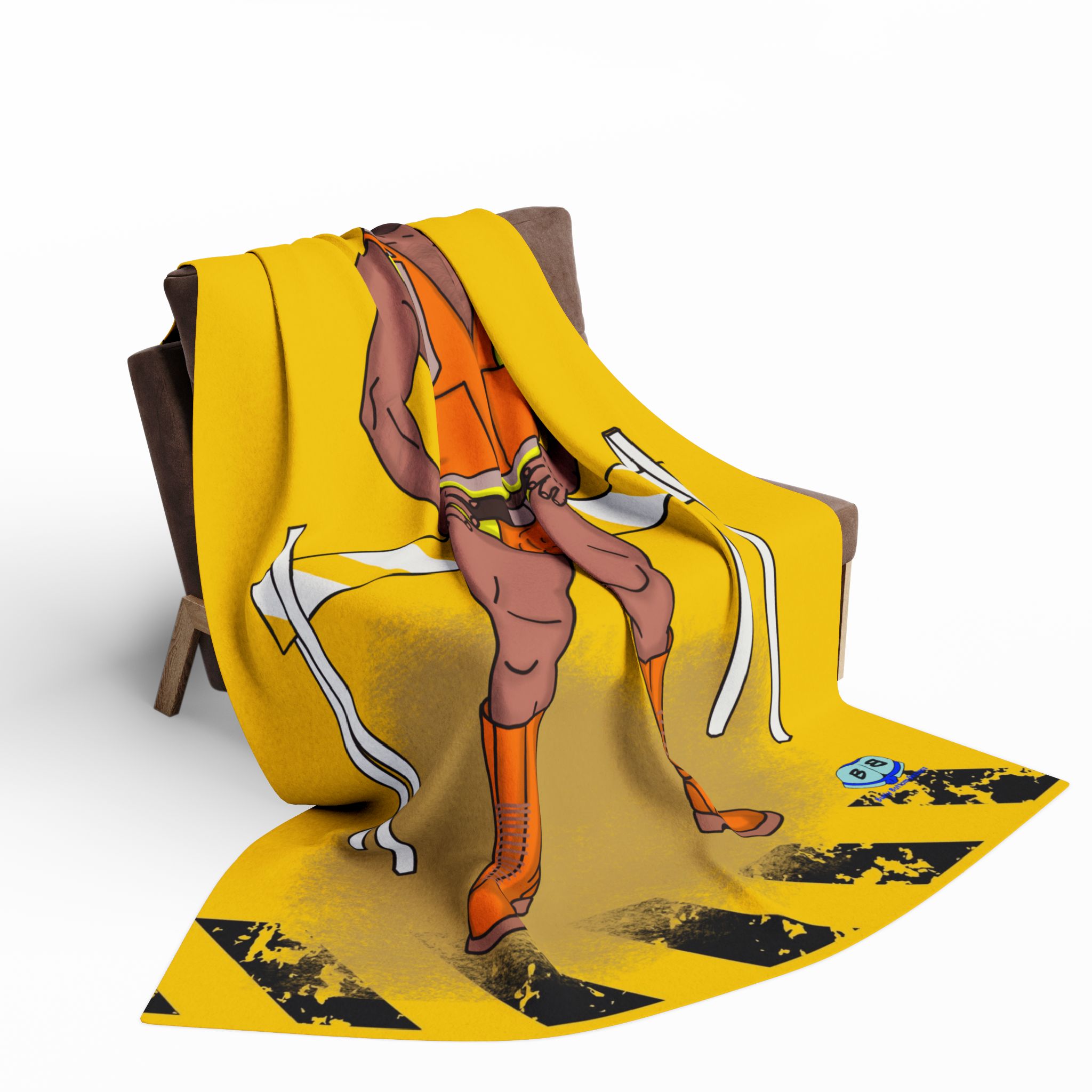 Arctic Fleece Blanket - Road Block - Image 4