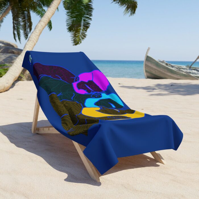 Beach Towel - Throuple Pop Art - Image 2