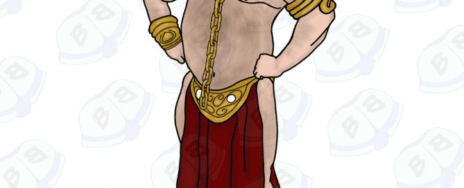 Describing subject of a drawing: Why should the girls get to have all the fun?  Genderbend cosplay is some of my favorite type.  You love this.....I know.