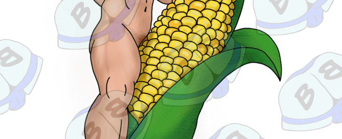 Describing subject of a drawing: This one may be corny