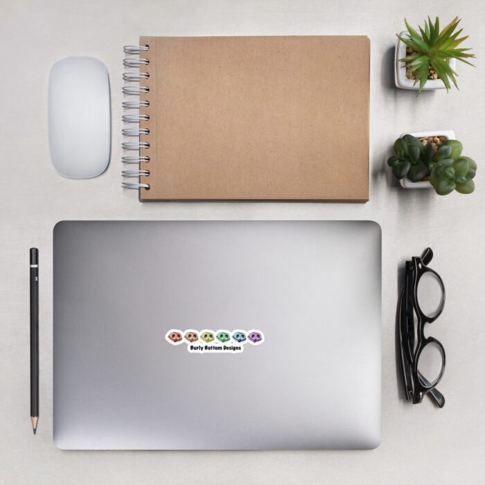 Vinyl Stickers - Rainbow Burly Bottom Logo - Image 5