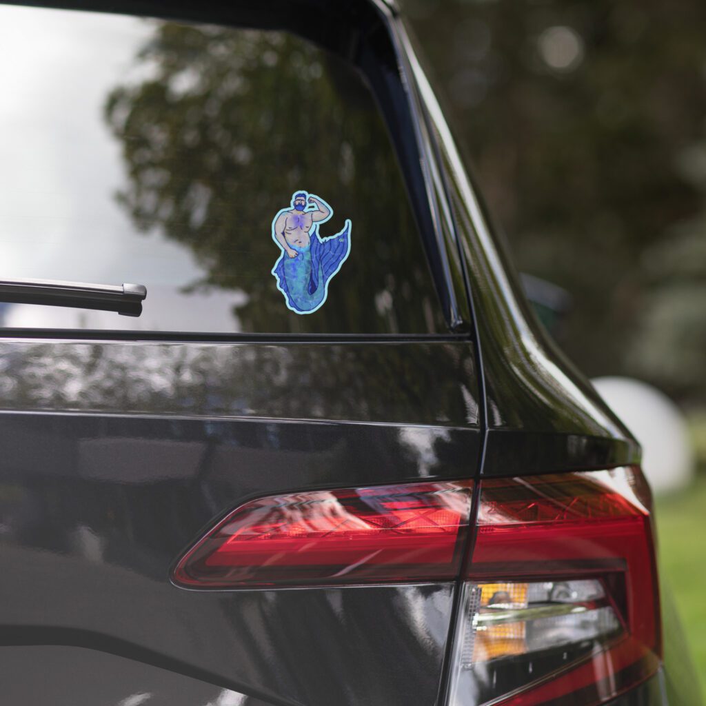 Vinyl Stickers - MerCub Blue