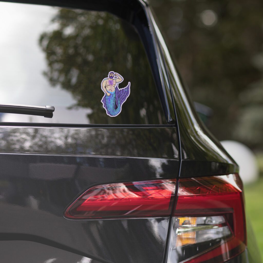 Vinyl Stickers - MerCub Purple