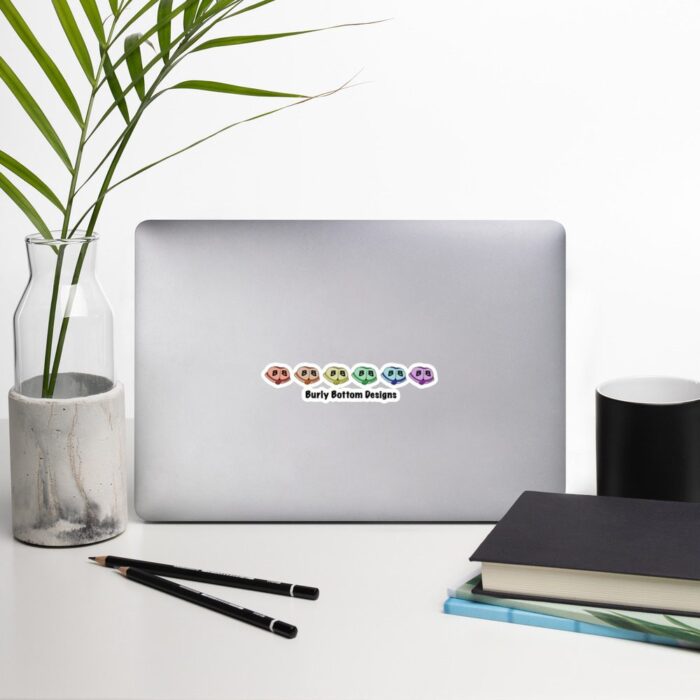 Vinyl Stickers - Rainbow Burly Bottom Logo - Image 8