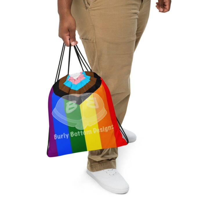 Drawstring bag - 2 Sided Print - Gay Pride Flag