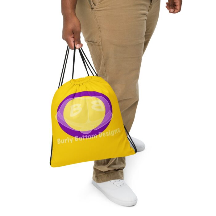 Drawstring bag - 2 Sided Print - Intersex Pride Flag