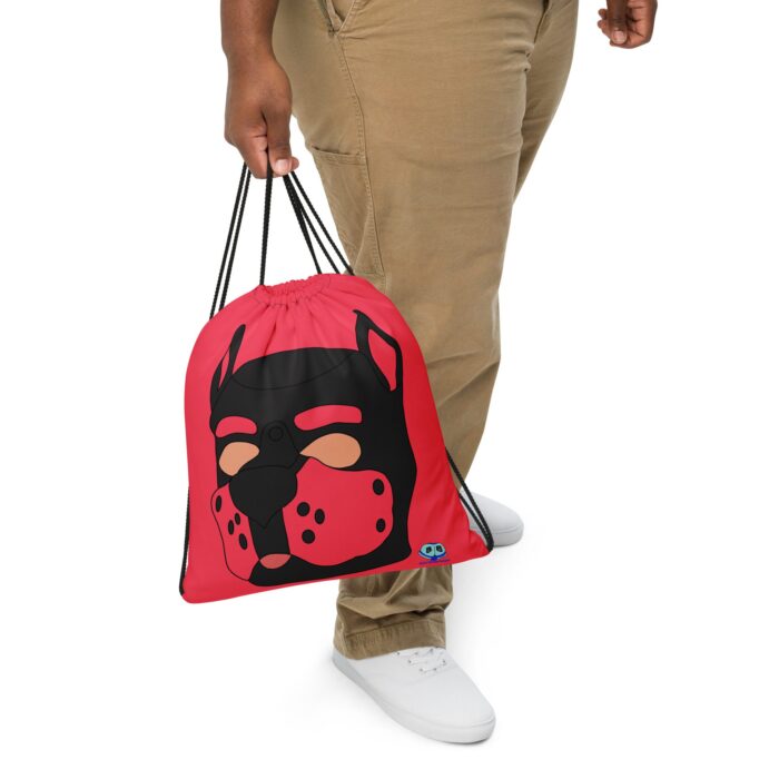 Drawstring bag - 2 Sided Print - Pup Mask