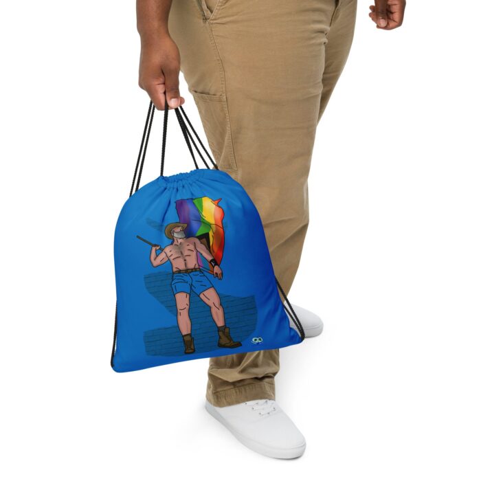 Drawstring bag - 2 Sided Print - Wave It Proudly