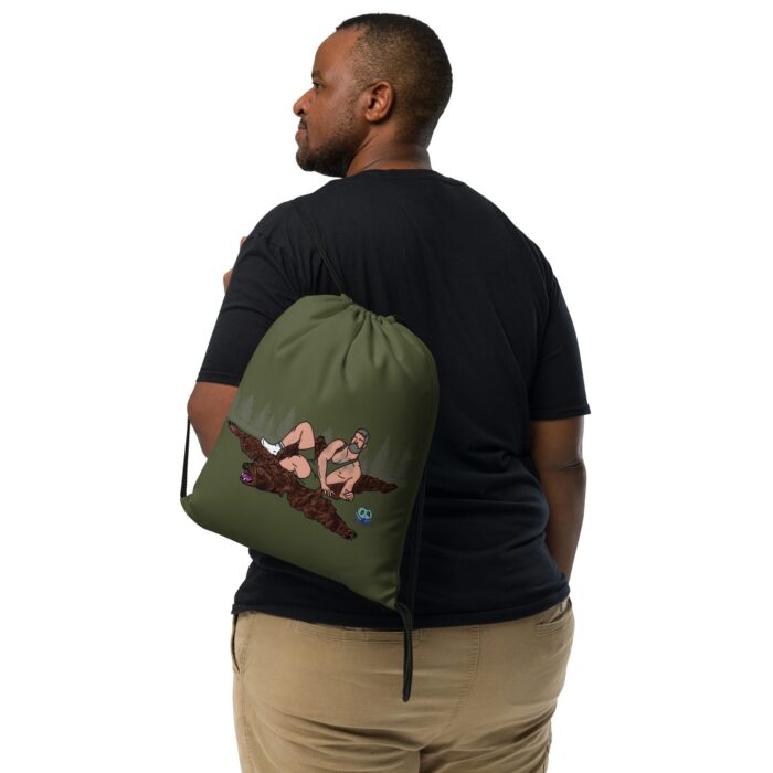 Drawstring bag - 2 Sided Print - Bear Skin - Image 2