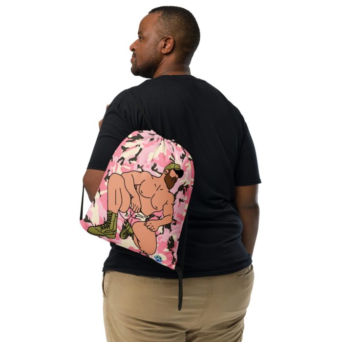 Drawstring bag - 2 Sided Print - Combat Boots - Image 2