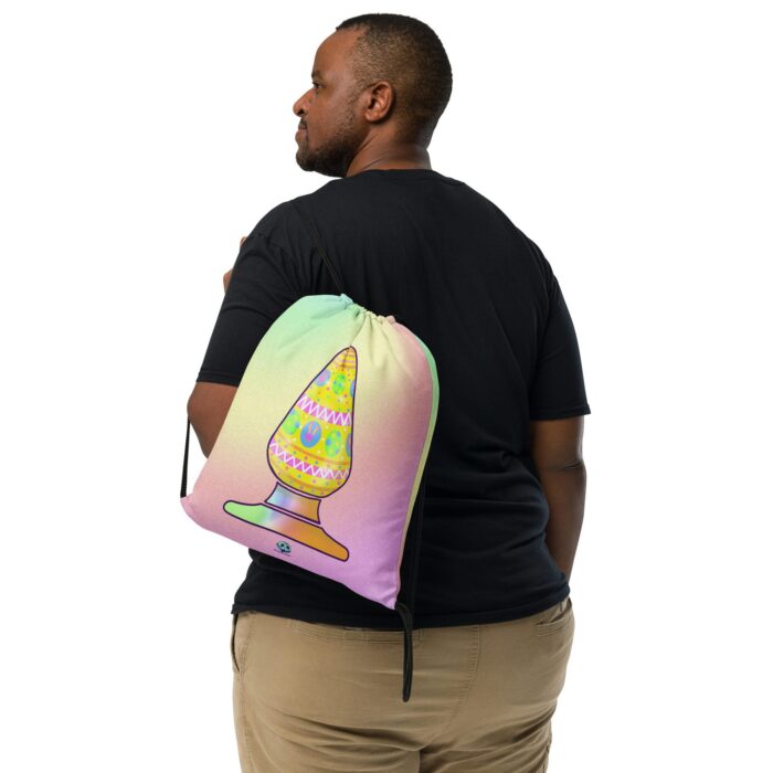 Drawstring bag - 2 Sided Print - Easter Egg Butt Plug - Image 2