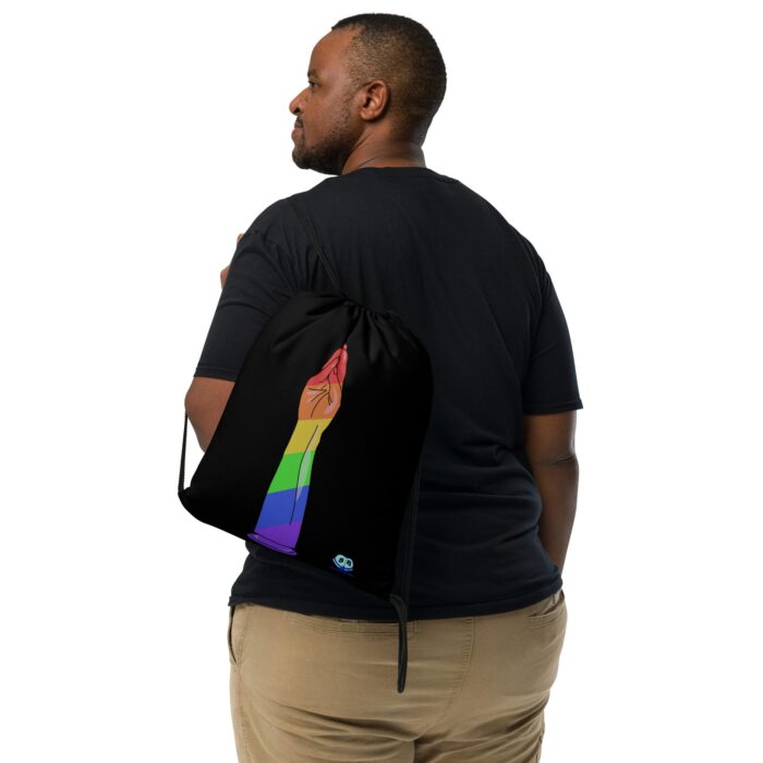 Drawstring bag - 2 Sided Print - Handy Stripes - Image 2