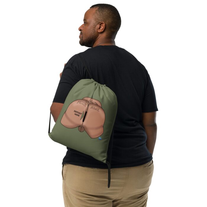Drawstring bag - 2 Sided Print - Piggy Bank - Image 2