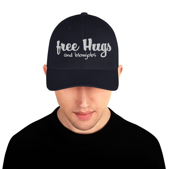Structured Twill Cap - Free Hugs and Blowjobs - Image 6