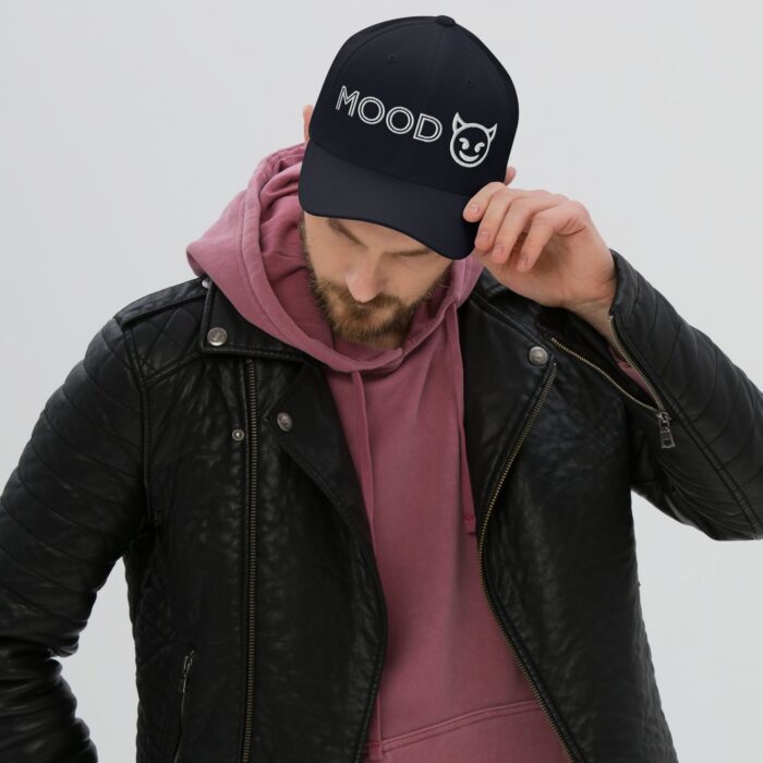 Structured Twill Cap - Mood Devil Emoji - Image 3
