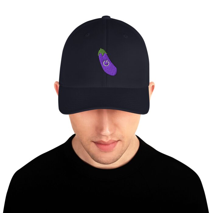 Structured Twill Cap - Power Top/Eggplant