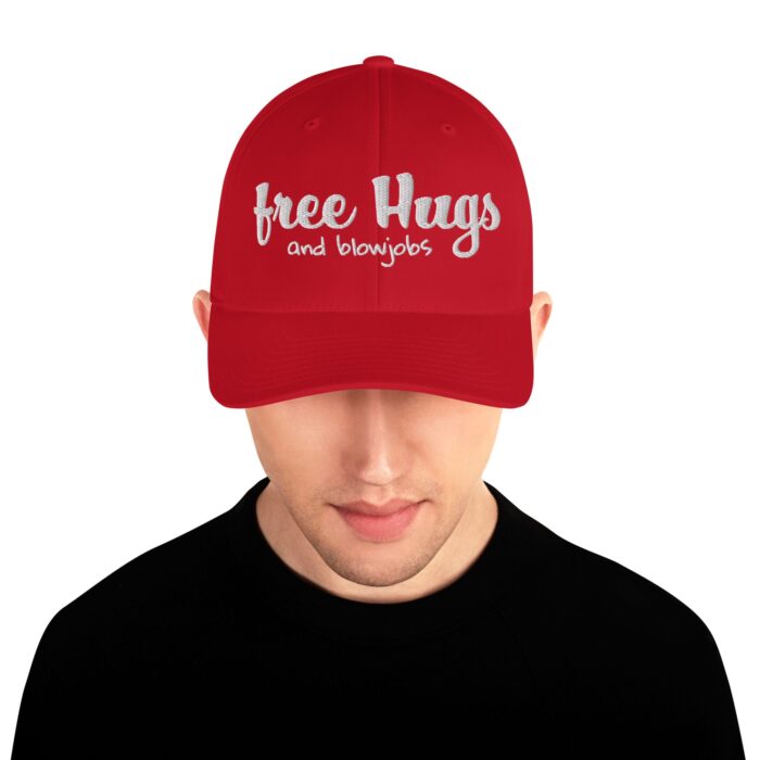 Structured Twill Cap - Free Hugs and Blowjobs - Image 17