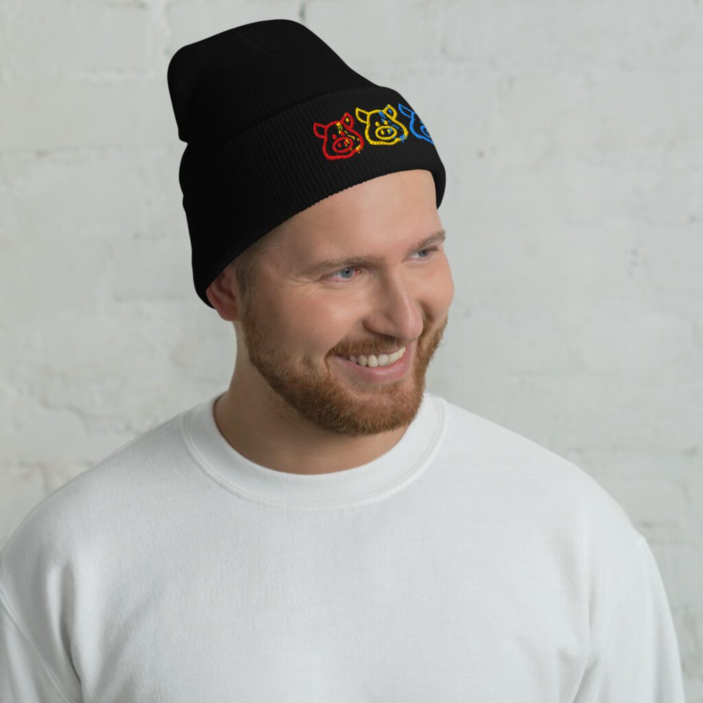 Cuffed Beanie - Cum Pigs