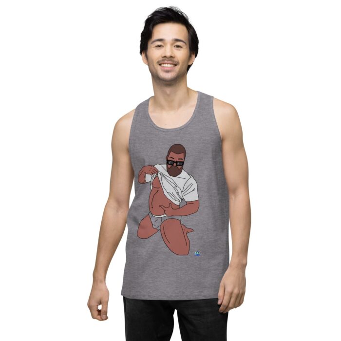 Men’s premium tank top - Belly Pride - Image 43