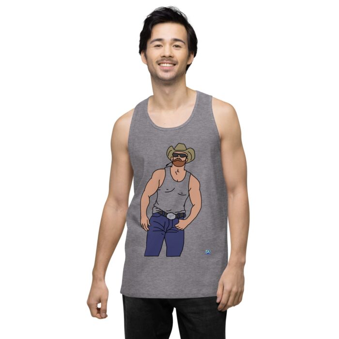 Men’s premium tank top - Cowboy Blues - Image 18