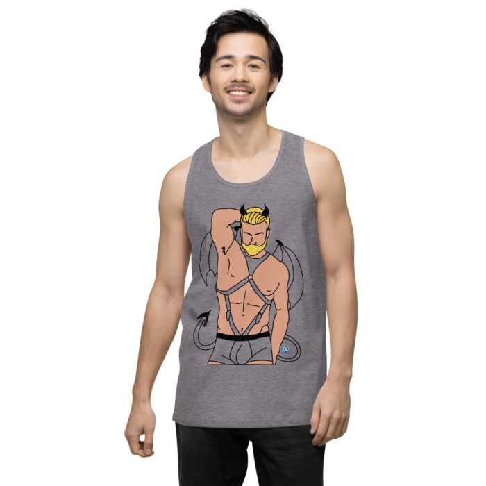 Men’s premium tank top - Devil - Image 42