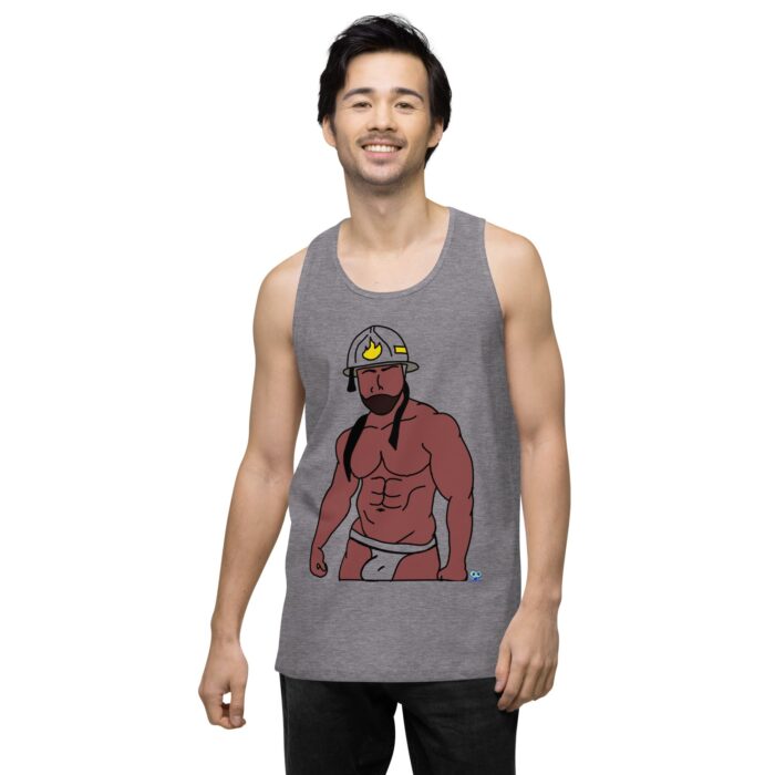 Men’s premium tank top - Fireman - Image 42