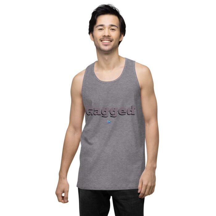 Men’s premium tank top - Gagged - Image 43