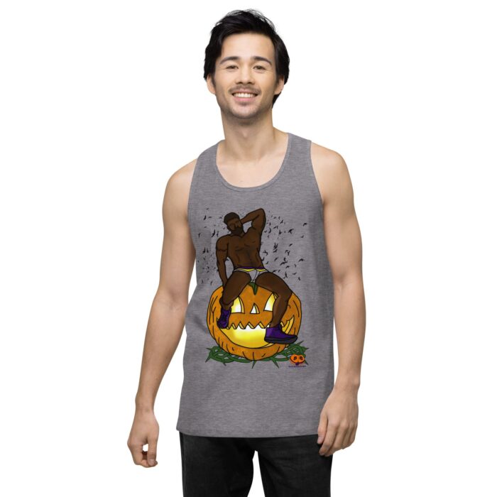 Men’s premium tank top - Jack O Lantern - Image 18