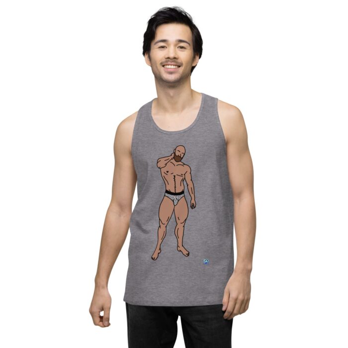 Men’s premium tank top - Leopard Bikini - Image 42