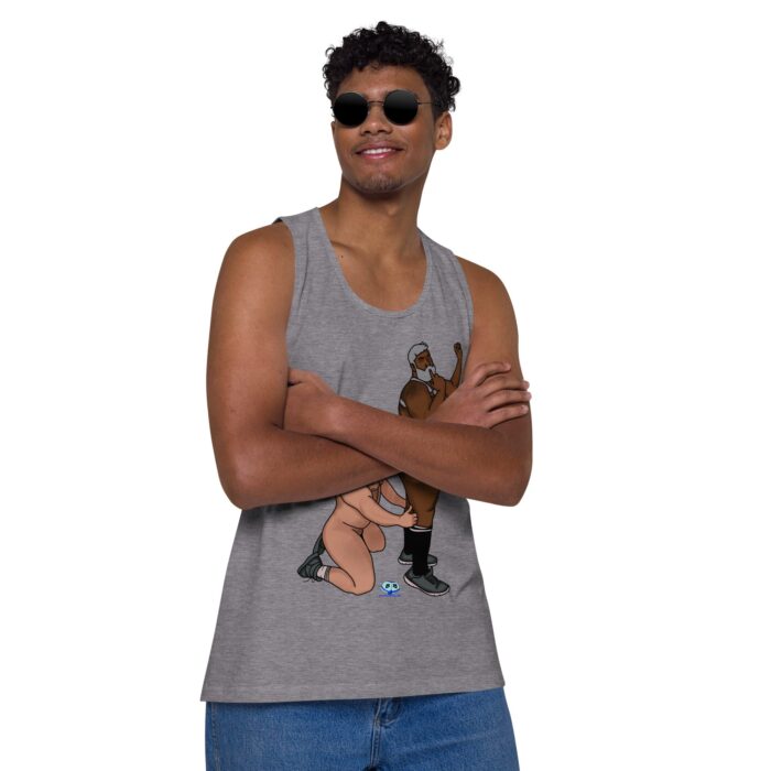 Men’s premium tank top  - Let's Get These Off - Image 35
