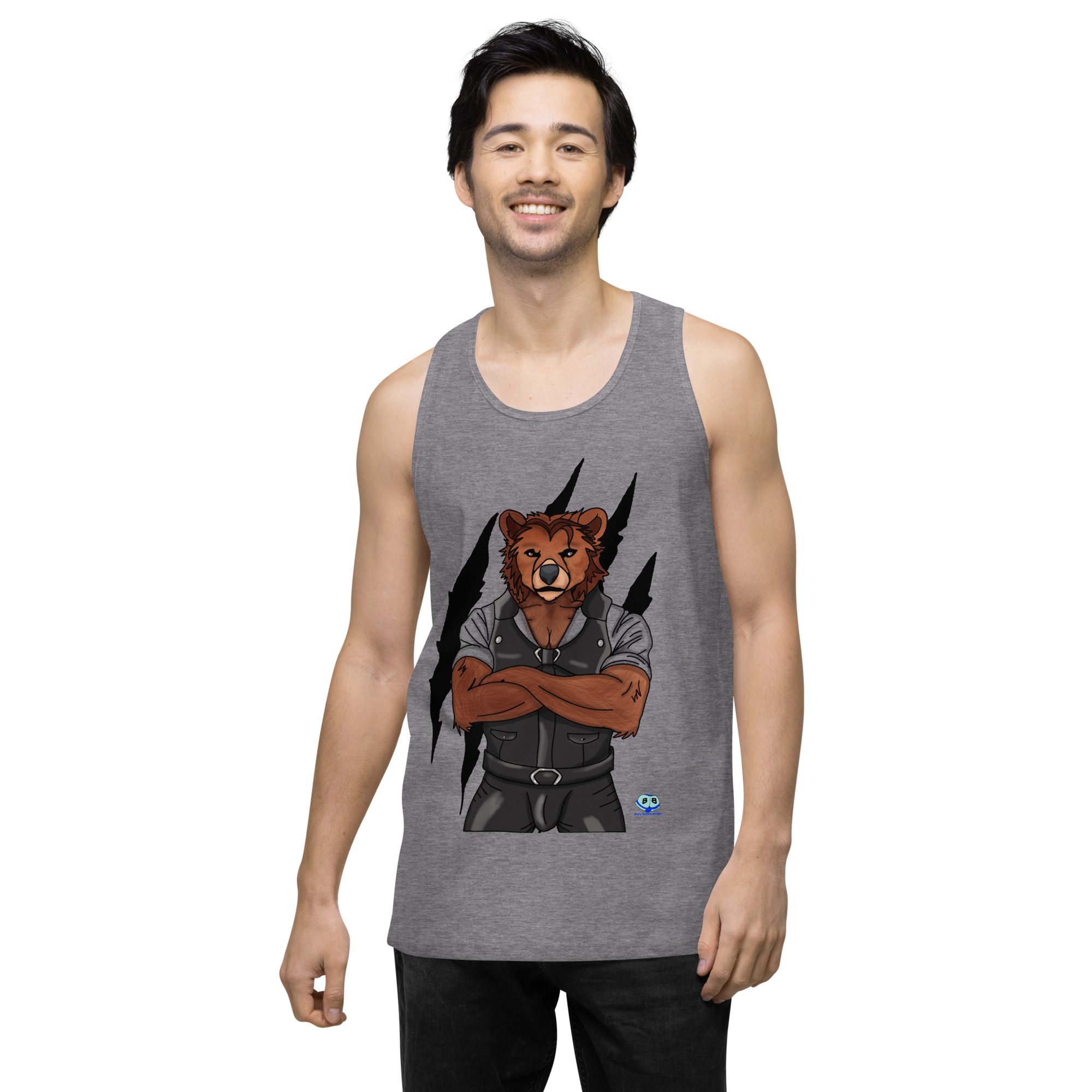 Men’s premium tank top - Mr. Bear - Image 19