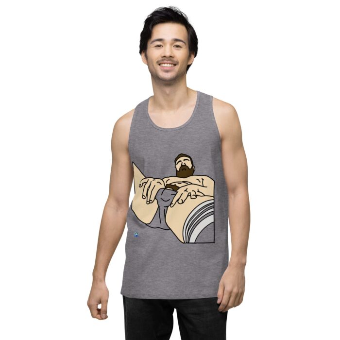 Men’s premium tank top - Peekaboo Bush - Image 42