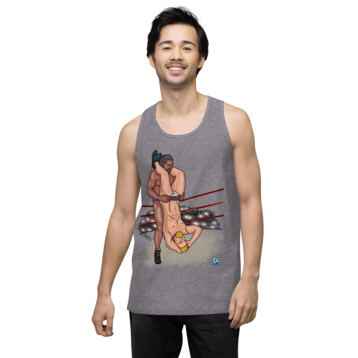 Men’s premium tank top - Pile Driver - Image 18