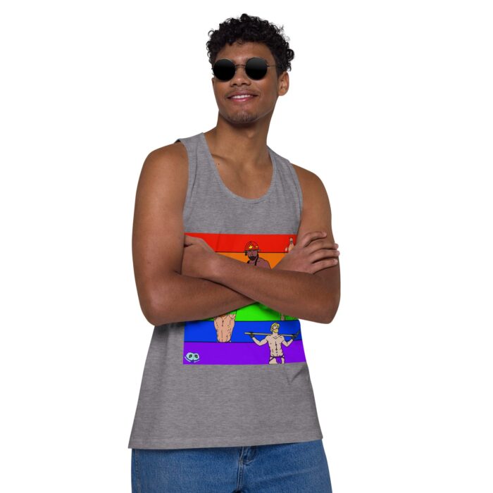Men’s premium tank top - Pride Rows - Image 34