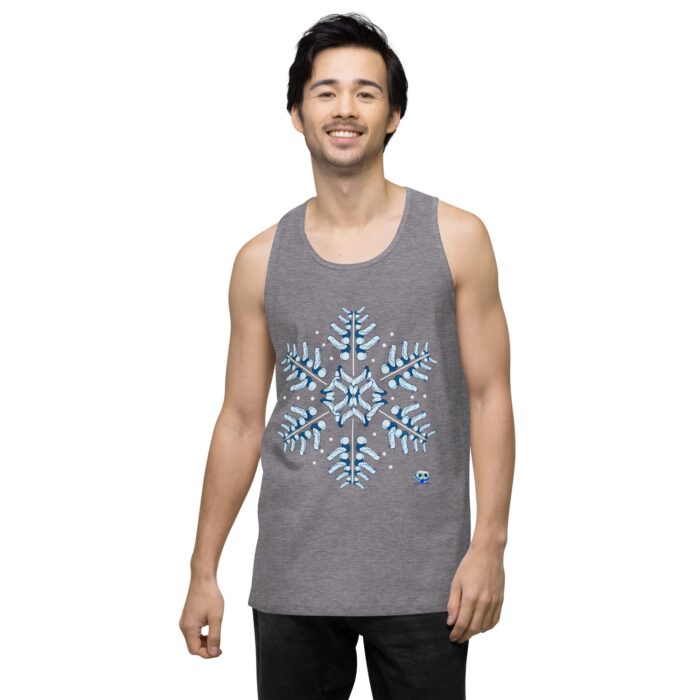 Men’s premium tank top - Snowflake - Image 18