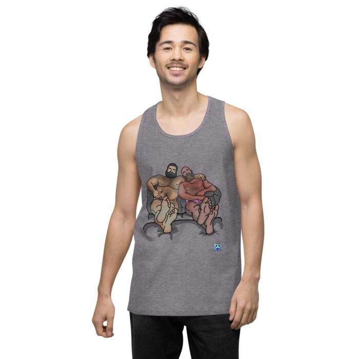 Men’s premium tank top - Staying In - Image 42