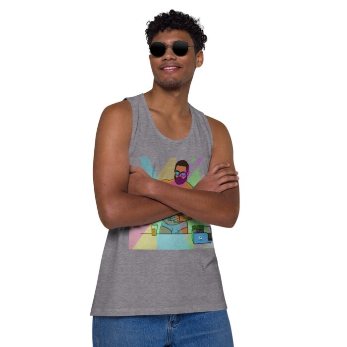 Men’s premium tank top - The Bartender - Image 35
