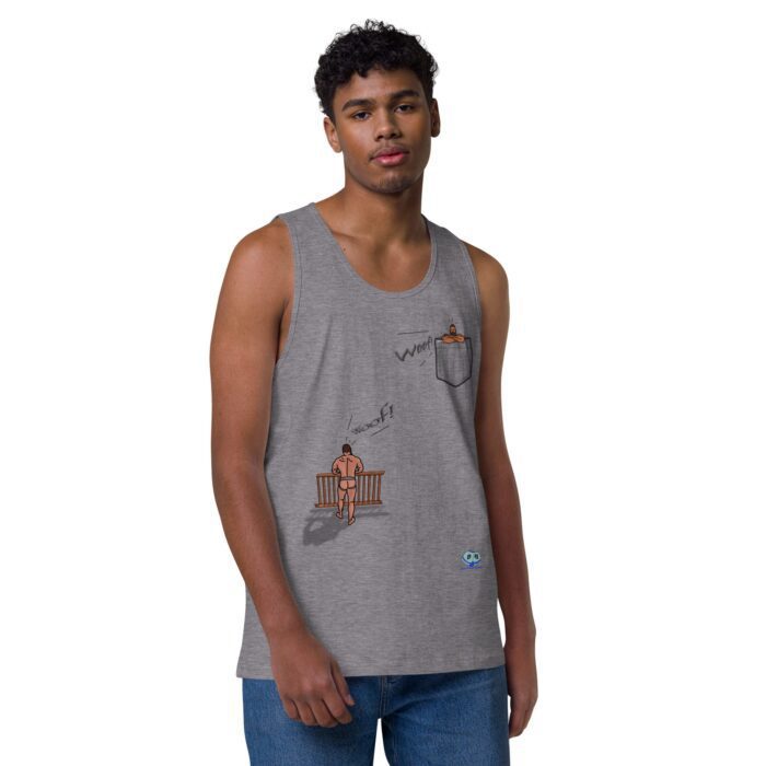 Men’s premium tank top - Bear Call - Image 33