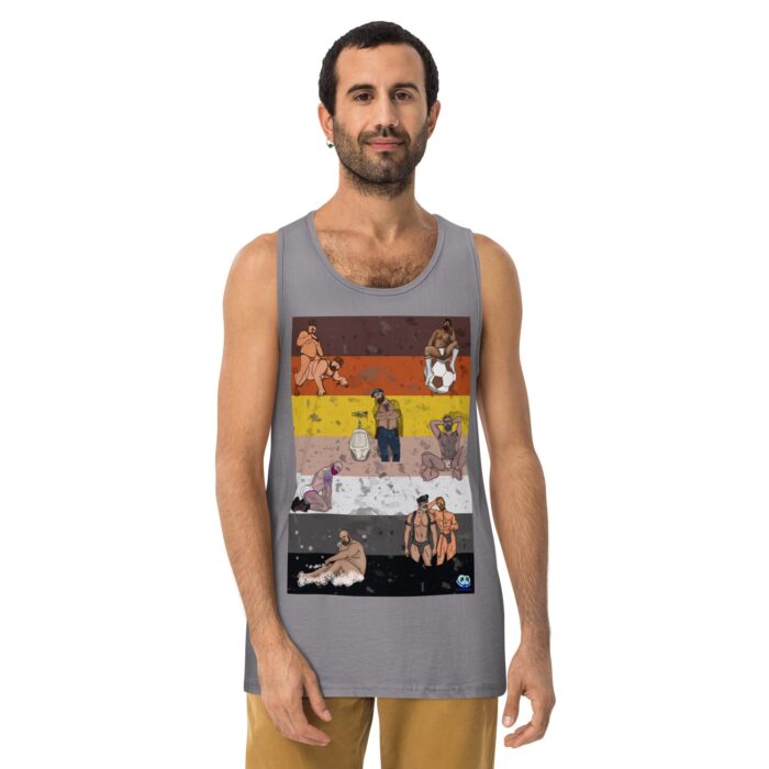 Men’s premium tank top - Bear Collage - Image 17