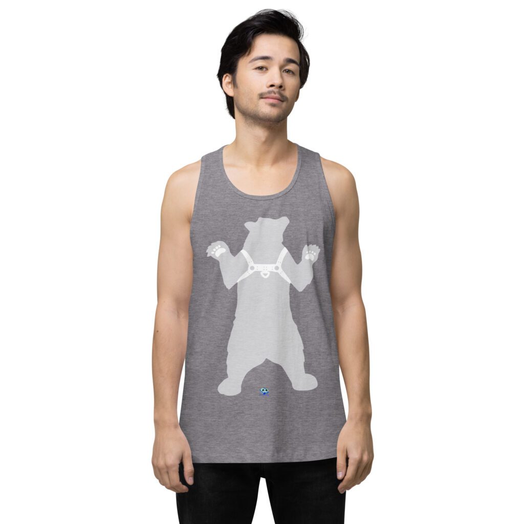 Men’s premium tank top - Bear in Harness / Leather Bear